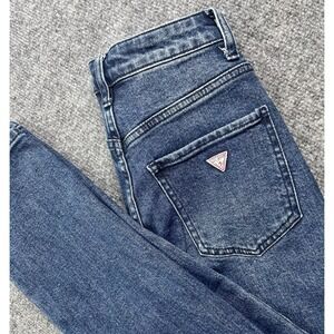 Vintage GUESS Jeans Women's 22‎ High Rise Straight Dark Blue
